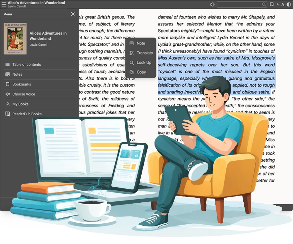 ReaderPub browser reading and book discovery
